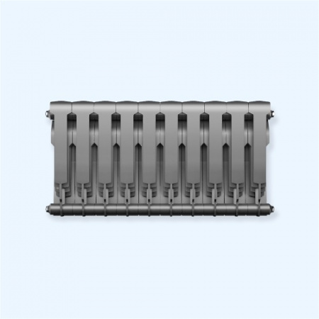 Радиатор Royal Thermo BiLiner 350 /Silver Satin - 10 секц.